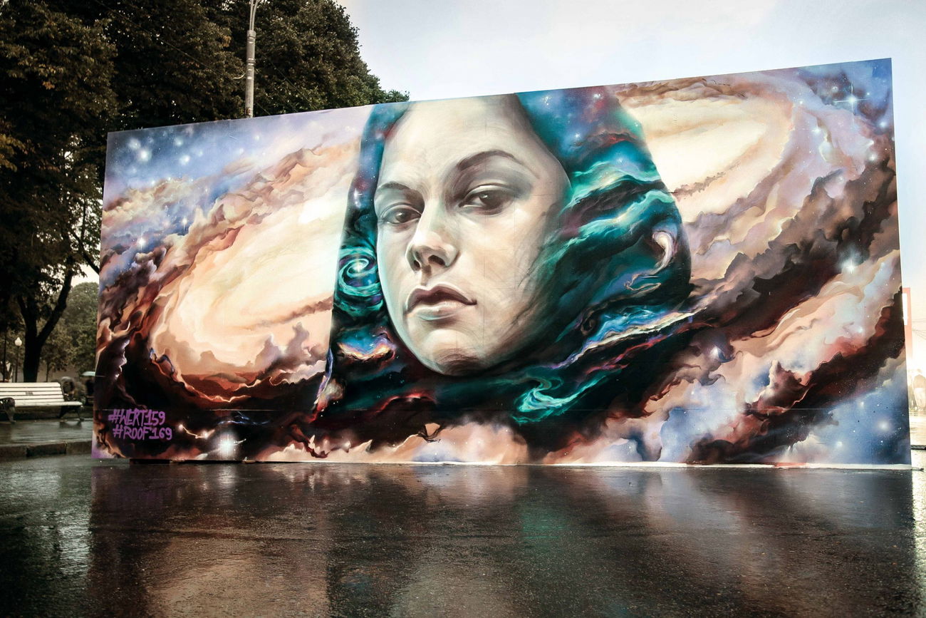 Graffiti Wall in Moscow russia - Photo by WERT159 - wert159, roof169, streetfire (2015)
