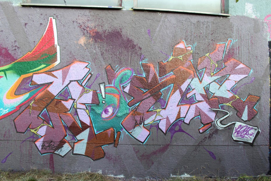 Graffiti Wall in Dachau - Photo by WESK17 - Wesk, DSM, Dachau (2013)