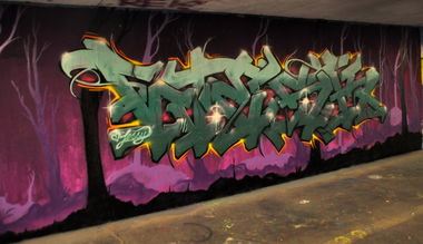 Graffiti Wall in Augsburg - Photo by WESK17 - Wesk, DSM, Augsburg (2013)