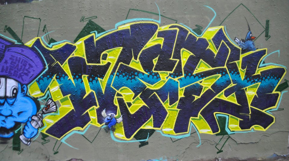 Graffiti Wall - Photo by WESK17 - Wesk, DSM, Desi (2013)