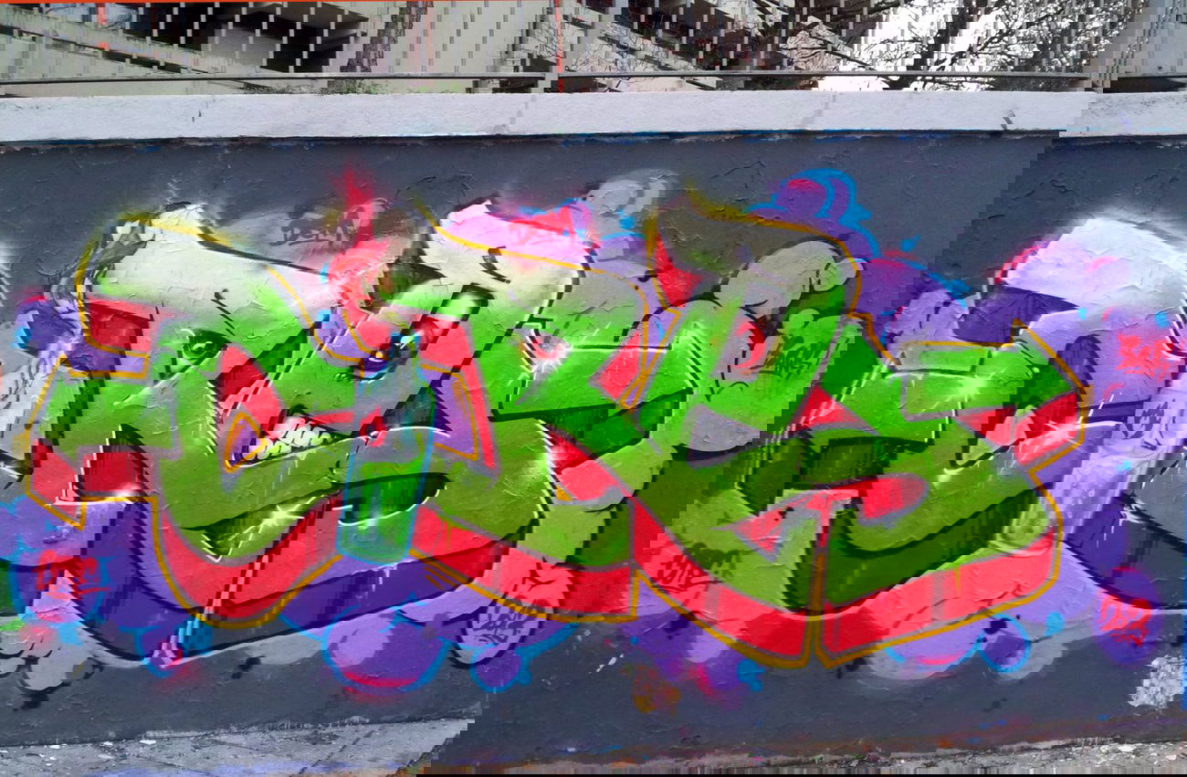 Graffiti Wall in Augsburg - Photo by WESK17 - core, wesk, dsm (2013)