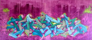 Graffiti Wall in Augsburg - Photo by WESK17 - Wesk, Augsburg, B17 (2015)