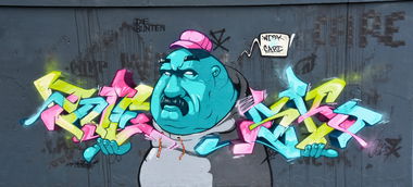 Graffiti Wall in Augsburg - Photo by WESK17 - wesk, care, DX (2017)