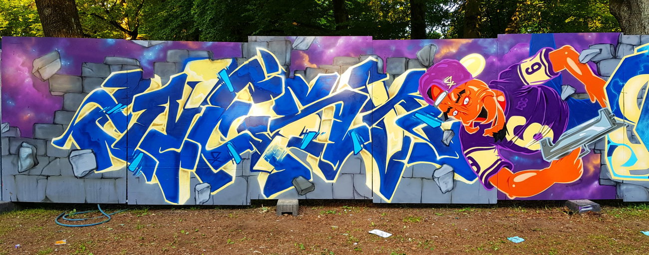 Graffiti Wall - Photo by WESK17 - wesk, DX, Modular (2018)