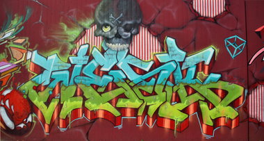 Graffiti Wall in Pfaffenhofen - Photo by WESK17 - wesk (2015)