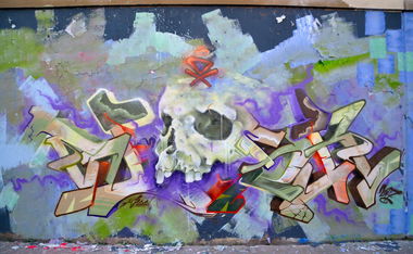 Graffiti Wall in Augsburg - Photo by WESK17 - wesk, DX, Augsburg (2017)