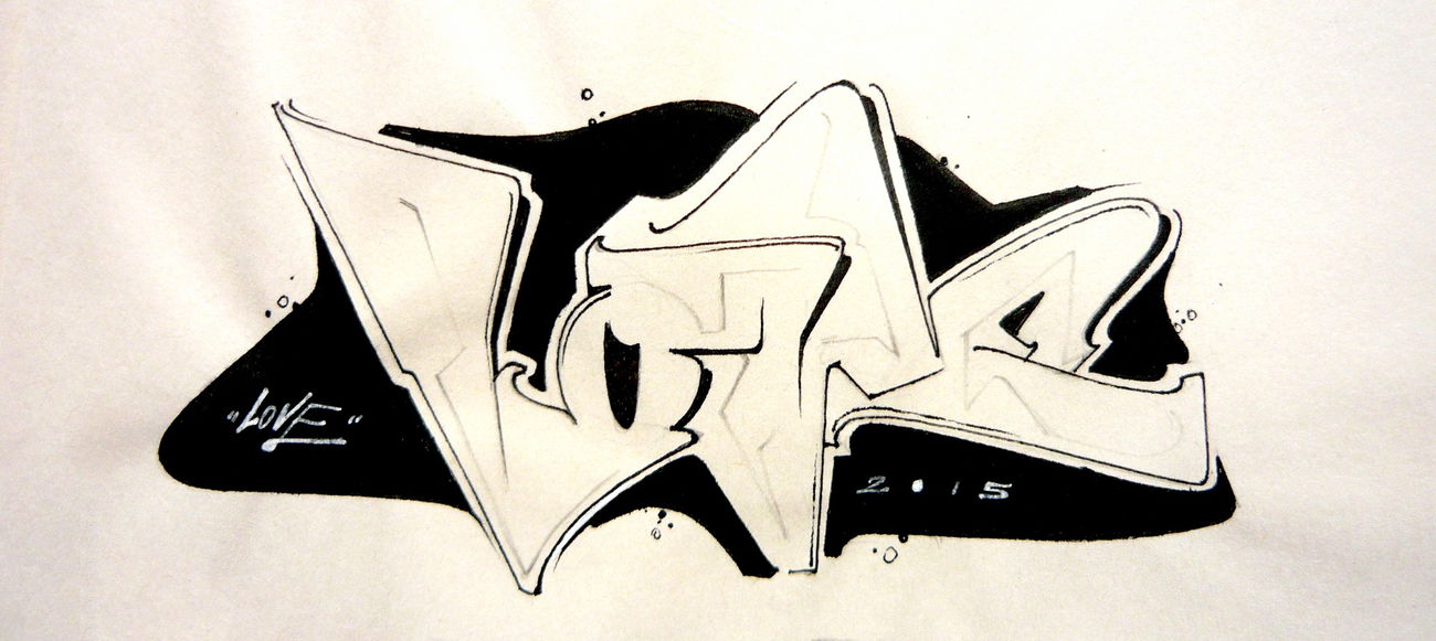 Graffiti Sketch in PRAGUE - Photo by WILK - love, wilk (2015)