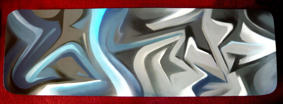 Graffiti Artwork - Photo by WILK - wilk, glass (2013)