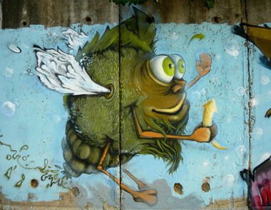 Graffiti Wall in Popovo - Photo by WILK - bug, wilk, bulgaria (2013)