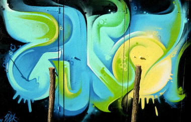 Graffiti Wall in Voditsa - Photo by WILK - luna, wilk (2013)