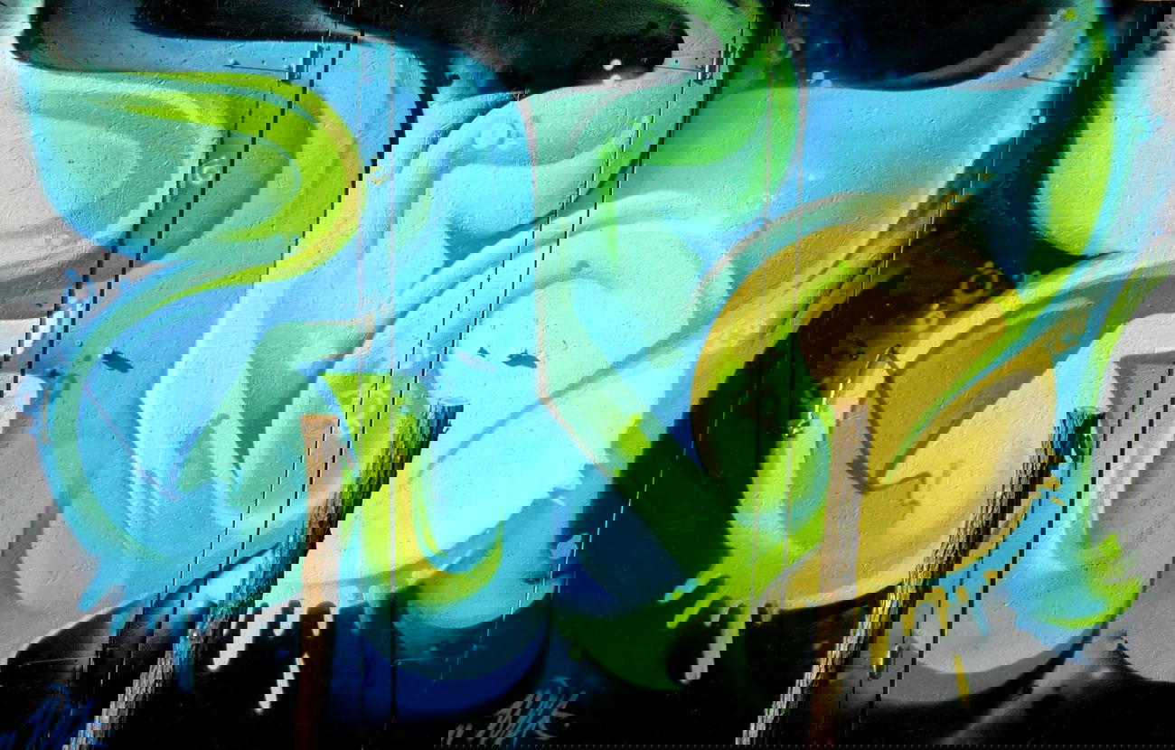 Graffiti Wall in Voditsa - Photo by WILK - luna, wilk (2013)