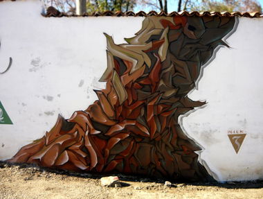 Graffiti Wall in Elena - Photo by WILK - wilk, love, peace (2013)