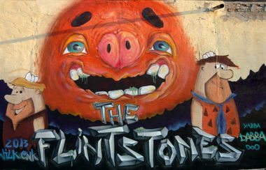 Graffiti Wall - Photo by WILK - wilk, the, flintstones (2013)