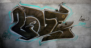 Graffiti Bombing in Veliko Tarnovo - Photo by WILK - wilk, love, love (2014)