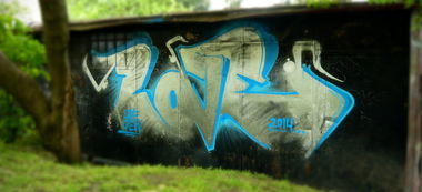 Graffiti Bombing in Popovo - Photo by WILK - love, easter (2014)