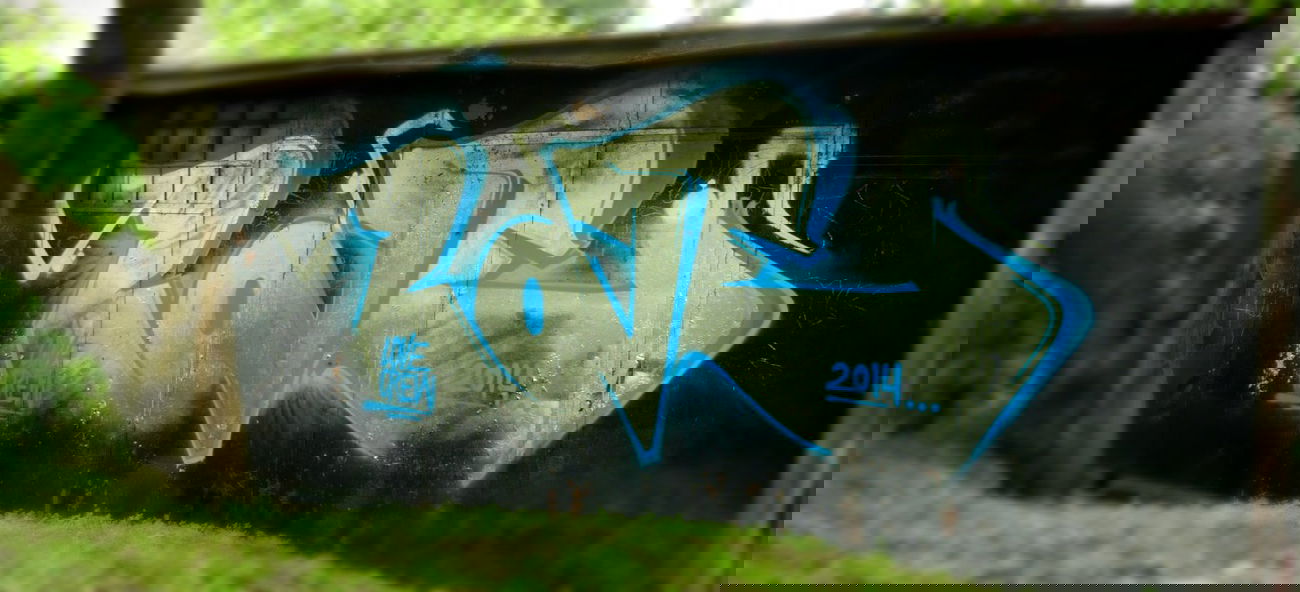 Graffiti Bombing in Popovo - Photo by WILK - love, easter (2014)