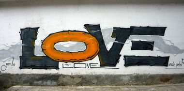 Graffiti Wall in Велико Търново - Photo by WILK - LOVE (2015)