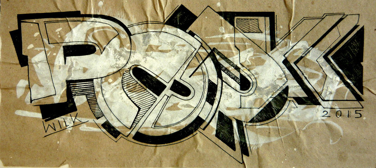 Graffiti Wall in PRAGUE - Photo by WILK - wilk, pork (2015)