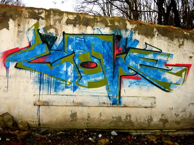 Graffiti Wall in Prague - Photo by WILK - love (2016)