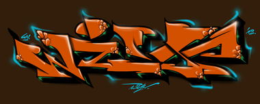 Graffiti Wall - Photo by WILKone - wilk, digital, style (2019)