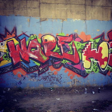 Graffiti Bombing in ?stanbul - Photo by WOPE - wope, bombing, wall (2013)