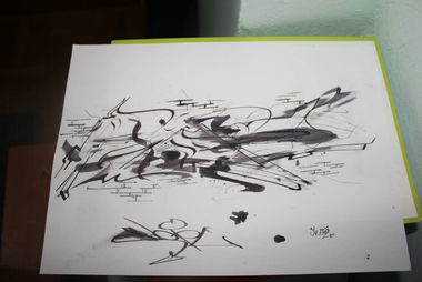 Graffiti Sketch in ?stanbul - Photo by WOPE (2013)