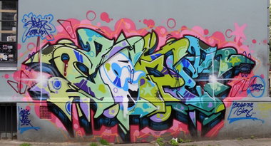 Graffiti Wall in Hamburg - Photo by WORLDSTREETART - cope, cope2