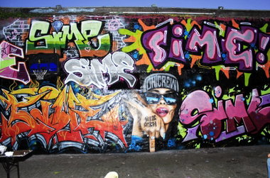 Graffiti Wall - Photo by WORLDSTREETART - oh, crew, sime (2014)