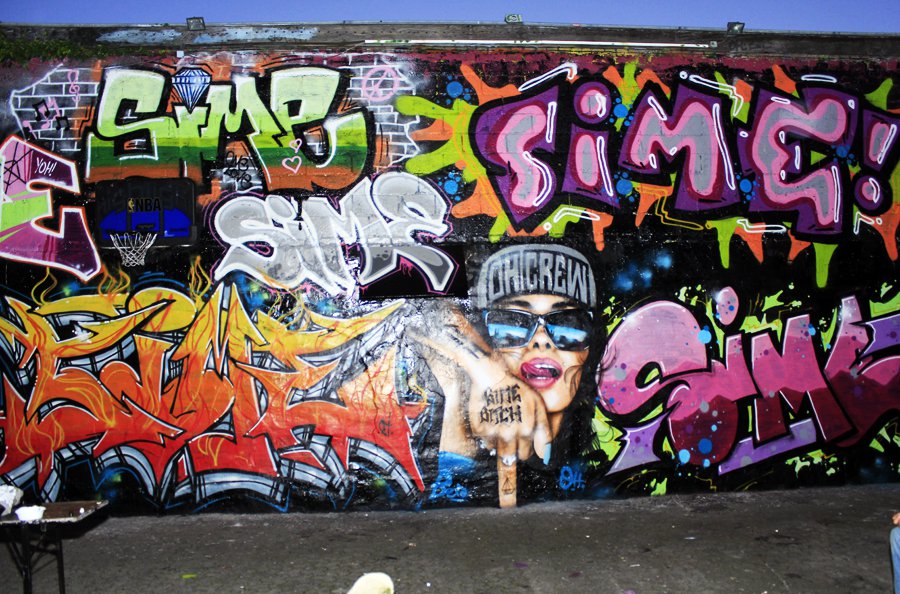 Graffiti Wall - Photo by WORLDSTREETART - oh, crew, sime (2014)