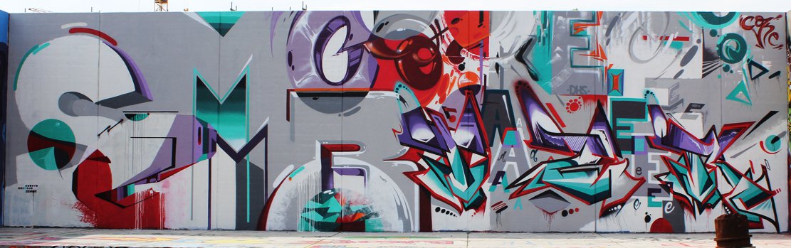 Graffiti Wall in Leverkusen - Photo by WORLDSTREETART - TAZ, COKE, SEMOR (2014)