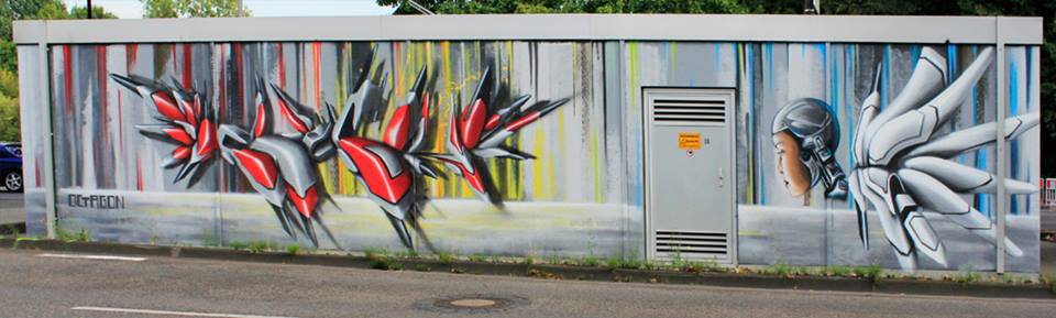 Graffiti Wall in Köln - Photo by WORLDSTREETART - octagon, köln, city (2013)