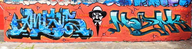 Graffiti Wall in Köln - Photo by WORLDSTREETART - Angus78, Mozakbalkan, express (2014)
