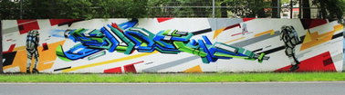 Graffiti Wall in Monheim am Rhein - Photo by WORLDSTREETART - monheim, worldstreetart (2014)