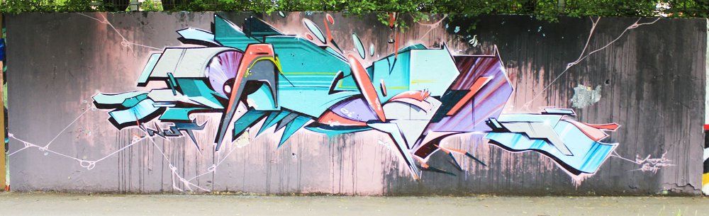 Graffiti Wall - Photo by WORLDSTREETART - Monheim, worldstreetart (2014)