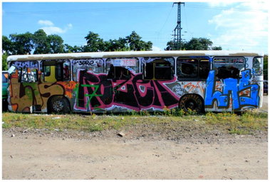 Graffiti Wall in Köln - Photo by WORLDSTREETART - lhs, bus, köln (2013)