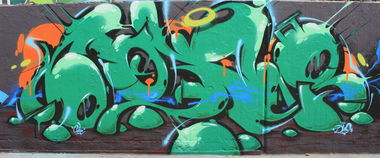 Graffiti Wall in Monheim am Rhein - Photo by WORLDSTREETART - Cokeone, monheim, dope (2014)