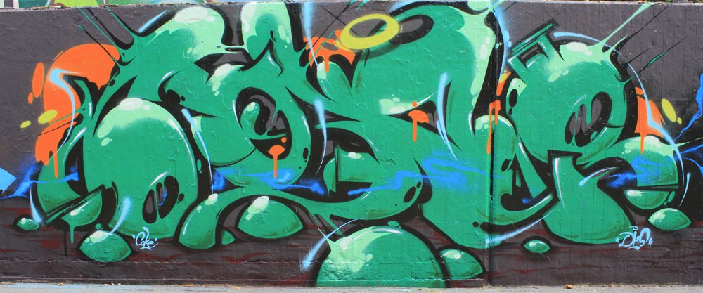 Graffiti Wall in Monheim am Rhein - Photo by WORLDSTREETART - Cokeone, monheim, dope (2014)