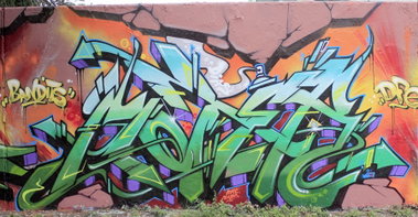 Graffiti Wall in Köln - Photo by WORLDSTREETART - DFE, BANDITS, Braunsfeld (2014)