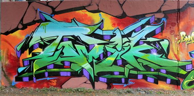 Graffiti Wall in Köln - Photo by WORLDSTREETART - DFE, PLAQUE, BANDITS (2014)