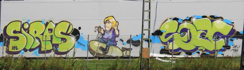 Graffiti Wall in Leverkusen - Photo by WORLDSTREETART - siras, soac, opladen (2014)