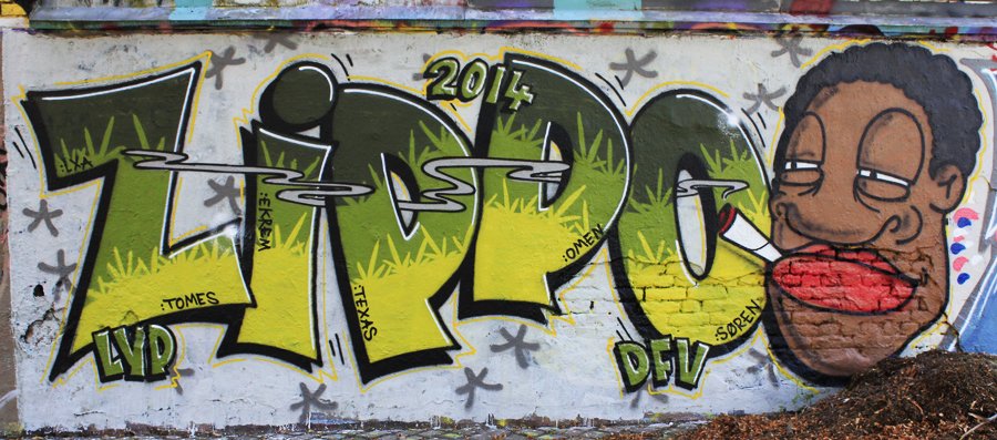 Graffiti Wall - Photo by WORLDSTREETART - zipp, zippo, hall (2014)