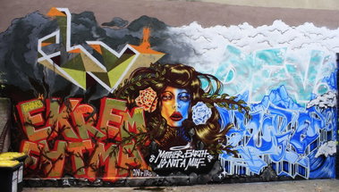 Graffiti Wall in Köln - Photo by WORLDSTREETART - ekrem, dfv, fatma (2014)