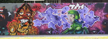 Graffiti Wall in Monheim am Rhein - Photo by WORLDSTREETART - Worldstreetart (2014)