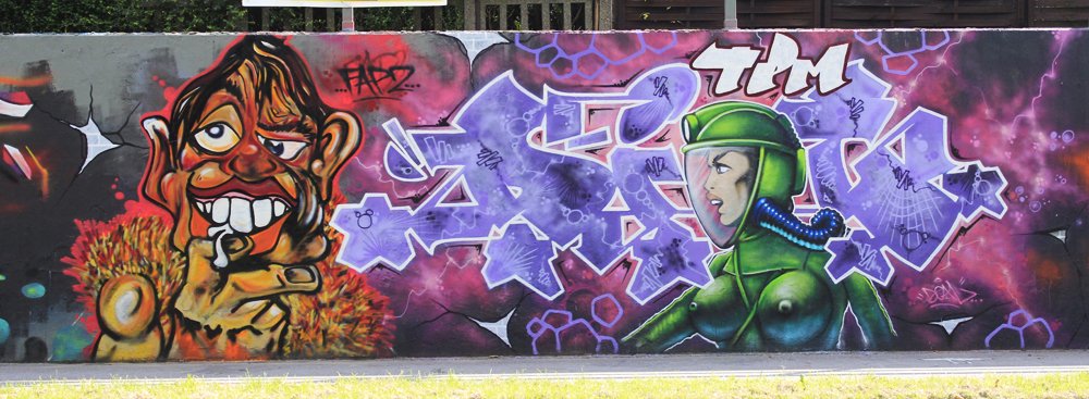 Graffiti Wall in Monheim am Rhein - Photo by WORLDSTREETART - Worldstreetart (2014)