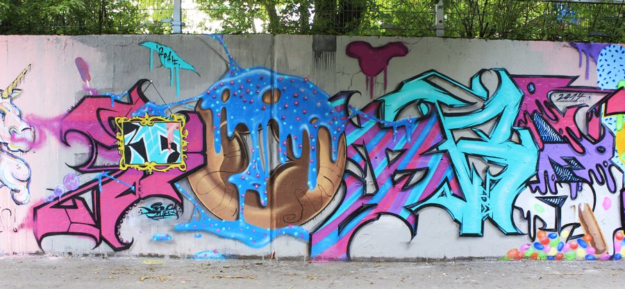 Graffiti Wall in Monheim am Rhein - Photo by WORLDSTREETART - WORLDSTREETART (2014)