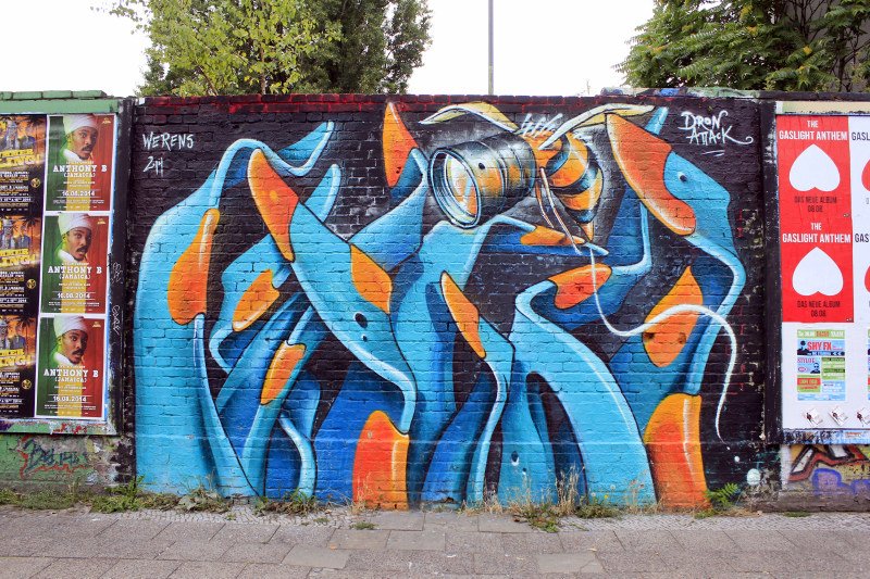 Graffiti Wall in Berlin - Photo by WORLDSTREETART - werens, berlin, WORLDSTREETART (2013)