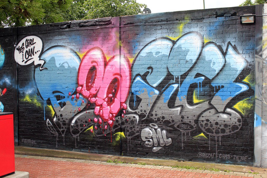 Graffiti Wall in Berlin - Photo by WORLDSTREETART - boogiesml, boogie, berlin (2015)
