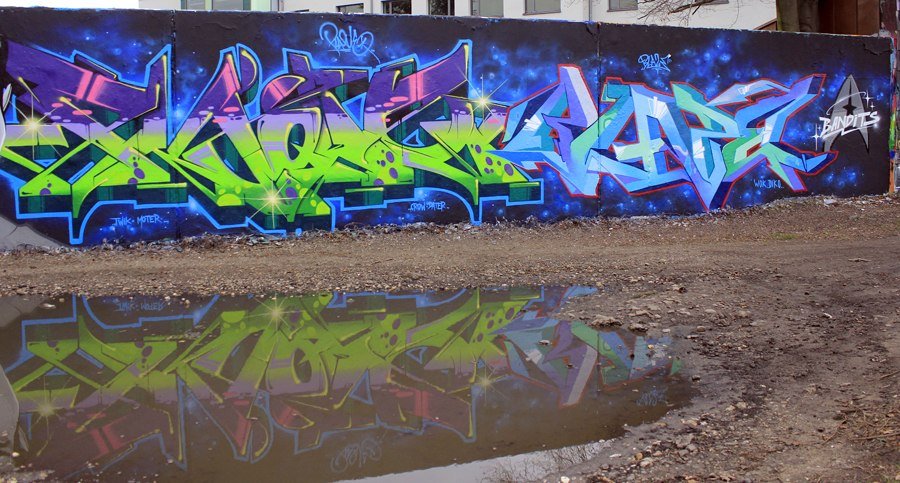Graffiti Wall in Köln - Photo by WORLDSTREETART - Plaque913, Dater127, blaze (2015)