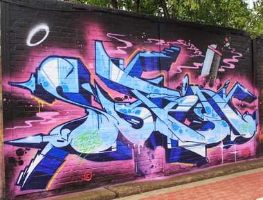 Graffiti Wall in Berlin - Photo by WORLDSTREETART (2015)