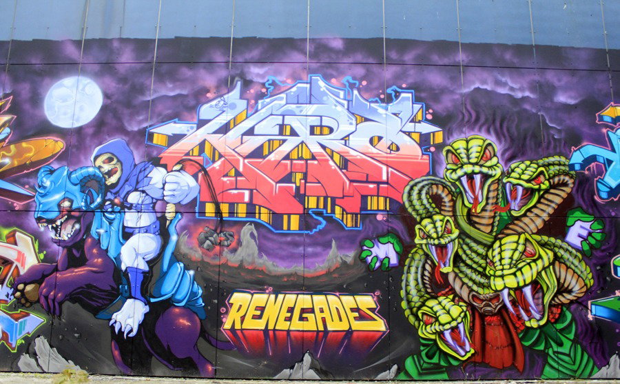 Graffiti Wall in Teufelsberg - Photo by WORLDSTREETART - RenegadesCrew, Renegades (2015)